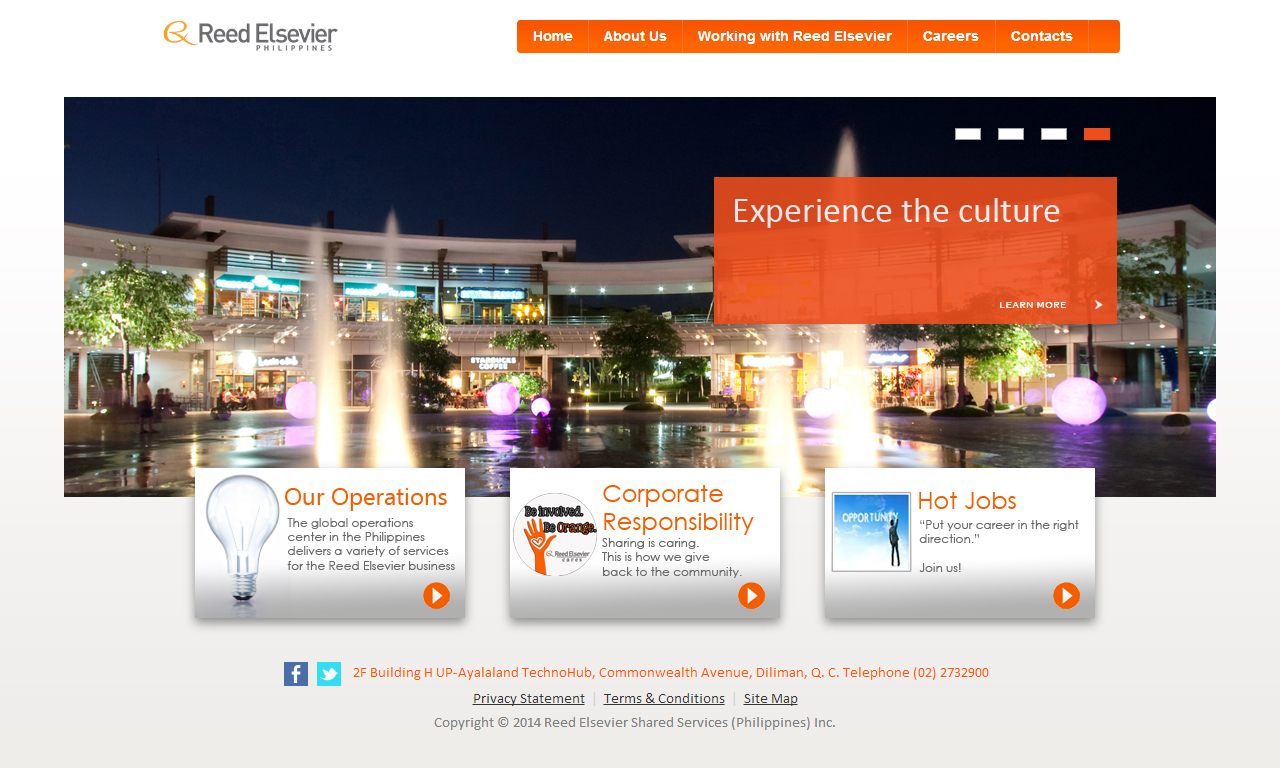 Reed Elsevier Philippines corporate website